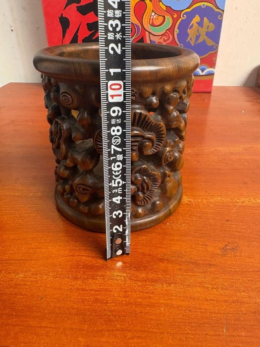 嚴選紫檀木手工筆筒，Classic設計超值推薦！適合書桌擺設收藏紫檀木