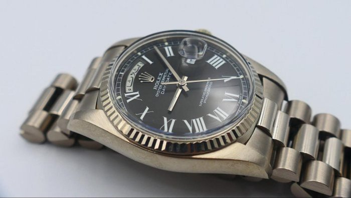 【美好時光】拍賣會等級ROLEX 1803 盒單全末代極品!黑面羅馬阿拉伯字盤18038 18238 18239參考