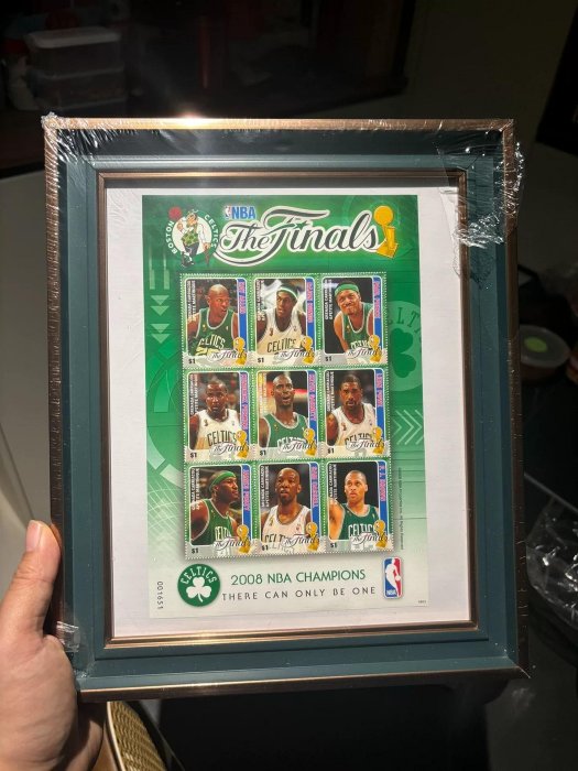 2008年NBA總冠軍凱爾特人球衣 精選收藏品 皮克斯雷 問題解決者 卡 文化衫 2008 NBAR 北京奧運 冠軍紀念 T恤 N