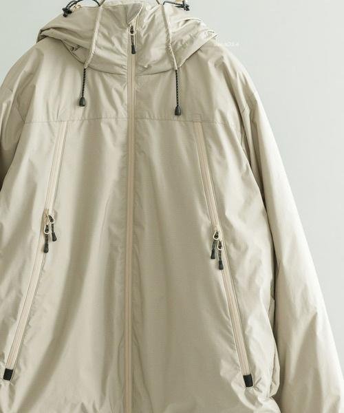 美品] NANGA×URiD AURORA 3LAYER DOWN BLOUSON カーキ L