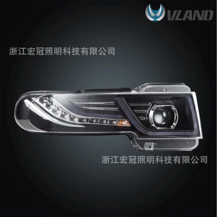 適用于豐田FJ酷路澤大燈總成改裝FJ CRUISER LED流光轉向頭燈總成