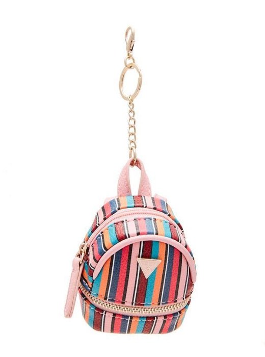 Guess 鑰匙圈零錢包吊飾後背包造型包包掛鍊加拿大代購| Yahoo拍賣