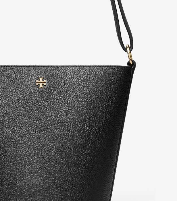 【Tory Burch】專櫃經典款 Blake系列防刮皮革側背/斜背水桶包