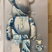 Be@rbrick 葛飾北齋神奈川沖浪裏400%+100% 庫柏力克熊全新未拆封