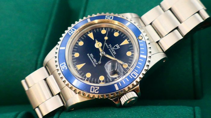 【美好時光】罕見藍色版本膏藥面藍水鬼TUDOR 79090大全配 ROLEX勞力士龍頭底蓋 ( 1680 5513 1665 參考）