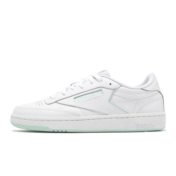 REEBOK 休閒鞋 CLUB C 85 白湖水綠 女段男尺 版型偏小 100033090