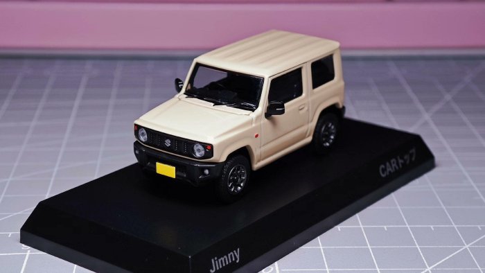 京商KY 車書鈴木吉姆尼Jimny 土黃色Tsutaya限定1/64 車書限定套裝含一
