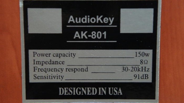 audiokey ak-801 高級美國進口喇叭 | Yahoo拍賣