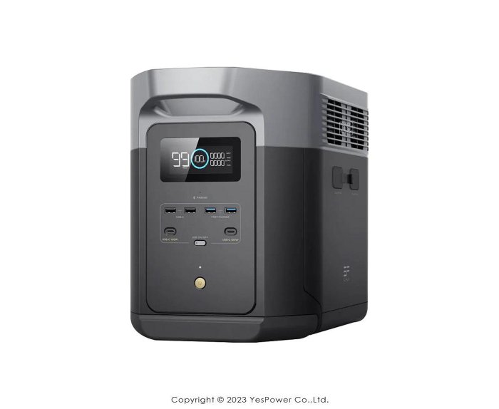 【含稅現貨＊來電優惠】Delta 2 Max EFD350 EcoFlow 戶外電源 大容量 行動電源 2048Wh 110V臺灣電壓 磷酸鐵鋰電池 臺灣總代理