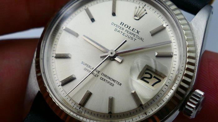 【美好時光】少見無夜光款銀面ROLEX勞力士經典款1601自動上鏈1570機芯 ( 16014 16234等參考)