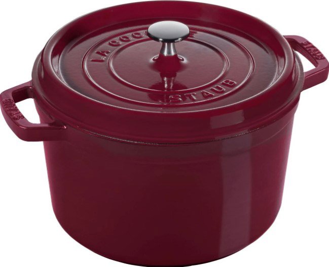 法國Staub La Cocotte 24cm 鑄鐵鍋加深鍋琺瑯鍋圓形湯鍋燉鍋多色任選