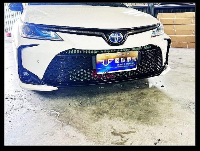 ☆偉宸W C☆豐田 2019年後 ALTIS 12代 專用 蜂巢式 水箱罩 中網 前保桿通風網 水箱網 水箱罩飾條