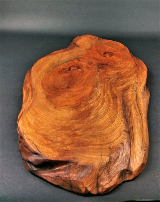 日本古民具/原木茶盤/花台/敷板/飾台/香爐台/茶台，長62公分≡≡ 溯源