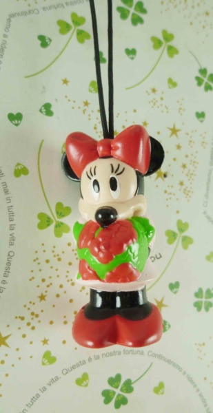 【震撼精品百貨】Micky Mouse 米奇/米妮 ~吊飾-米妮拿花圖案