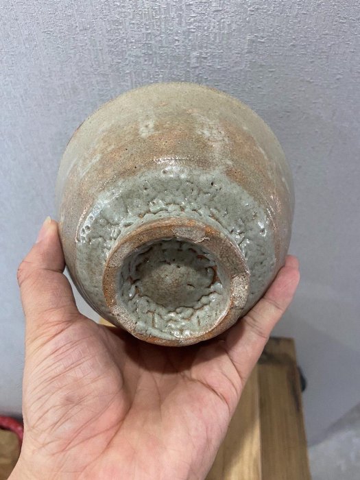 韓國高麗大師徐仙吉力作——井戶茶碗，底部精雕梅花紋，深受千利休推崇