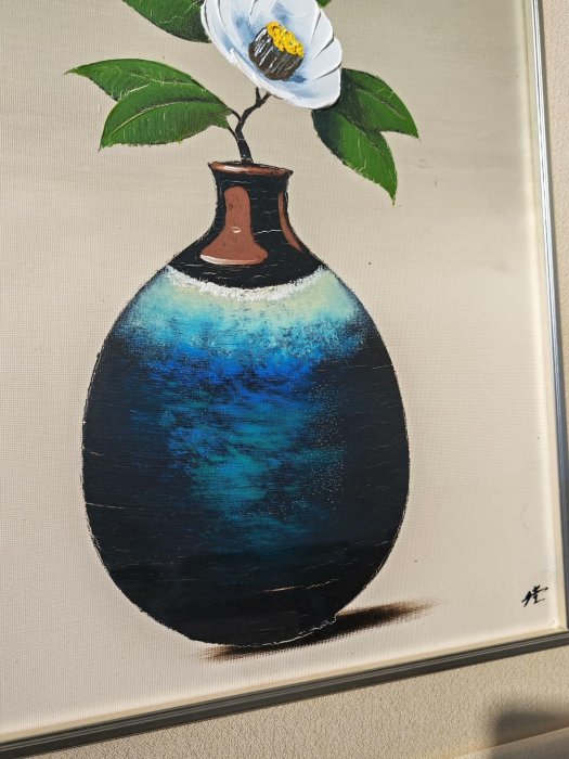 西村佳津子 「椿」 西村佳津子 真筆 油絵 油彩画 Yahoo!オークション