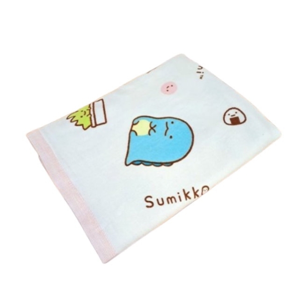 角落生物 紗布浴巾毛巾3件組（浴巾＋毛巾＋加長擦髮巾）｜雙層織造｜正版授權｜興隆毛巾製