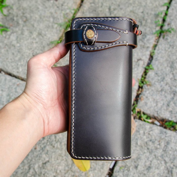 天神Tenjin Works LW06 Long Wallet 櫪木多脂皮革長財布| Yahoo拍賣