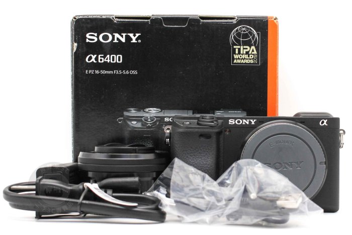 【高雄青蘋果3C】SONY A6400 ILCE-6400+16-50MM F3.5-5.6 APS-C 單眼相機 二手相機 快門數:48XX次#96752