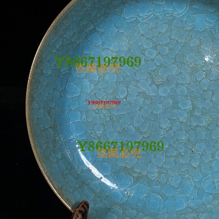 文房具　宋時代　汝窯 花瓶　陶器　冰裂纹 貫入 宋汝窯冰裂紋卷足洗，高4直徑14.5cm，15048 瓷器汝窯官窯【南小瓷