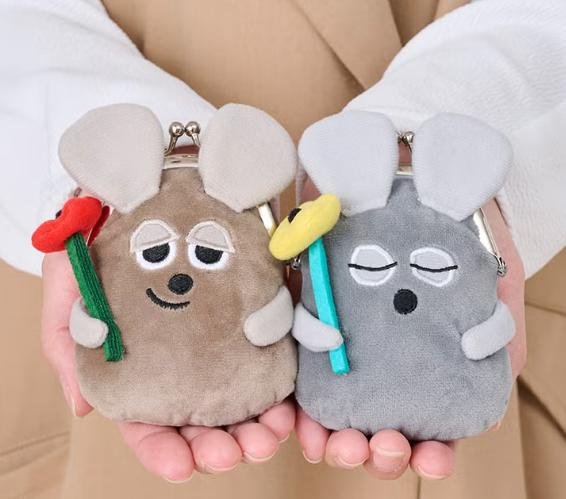 ＊日式雜貨館＊日本正版 田鼠阿佛 LEO LIONNI'S FRIENDS 紅花鼠 田鼠阿佛 口金包 田鼠阿佛口金包 書包造型掛飾包 掛飾拉鍊包