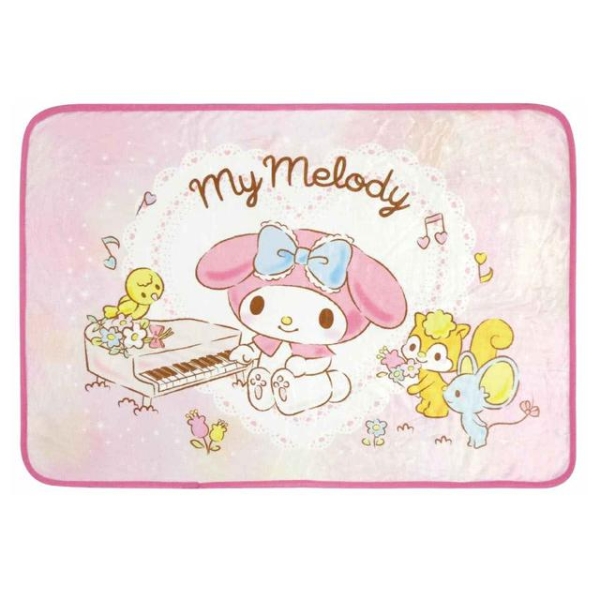 【震撼精品百貨】My Melody 美樂蒂~日本SANRIO三麗鷗 美樂蒂披肩毛毯70x100cm-鋼琴*54335