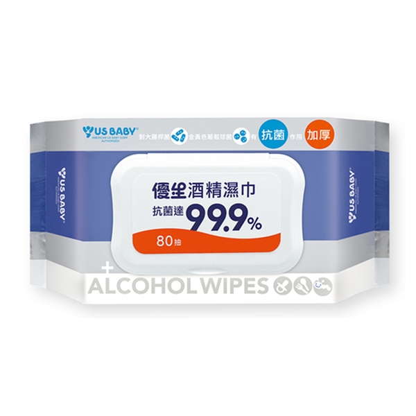 優生 酒精濕巾超厚型加蓋80抽x6包