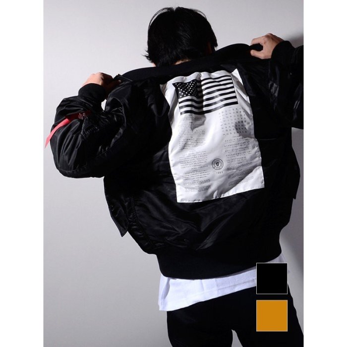 日線 ALPHA MA-1 SLIM FIT FLIGHT BLOOD CHIT 飛行外套 合身版 雙穿鋪棉款