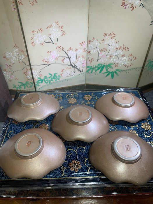 日本老錫茶托，純錫杯托，底款勝章作純錫茶托，錫制杯托盞托， | Yahoo拍賣