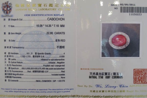 奢華大道國際精品＊【J0335】天然星光紅寶石(剛玉) | Yahoo拍賣