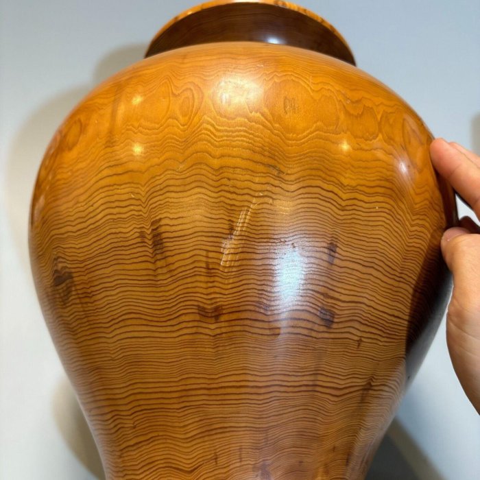 日本回流屋久杉花瓶花器家居擺設裝飾千年名木屋久杉屋久島特產木挖花瓶