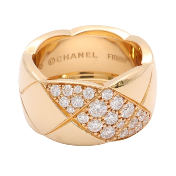 CHANEL 香奈兒 Coco Crush 戒指 18K黃金 53 J13209 二手精品 【二手名牌BRAND OFF】