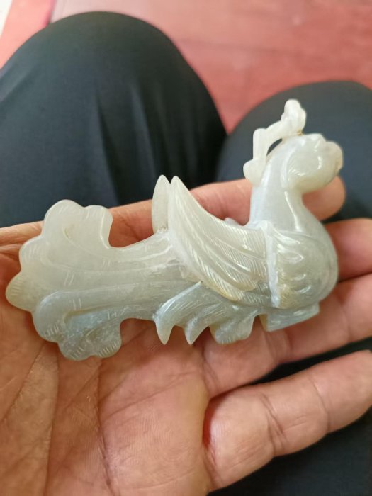 嚴選和闐玉鳳鳥古玉，高古風味適合收藏老物419 高古玉鳳鳥老玉珍玩收藏
