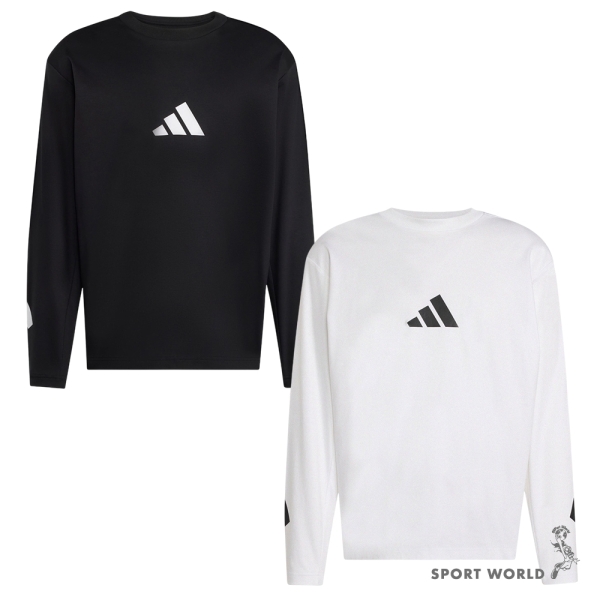 Adidas Z.N.E. 長袖上衣 男裝 純棉 黑/白【運動世界】KE4902/KE4903