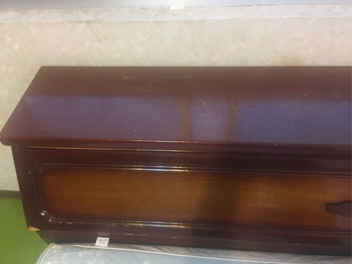二手標準雙人床前掀式床箱150-35-76cm 永和民樂街自取 可以取代床前面的床板又有置物功能