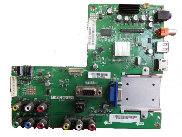 [維修]奇美 CHIMEI TL-24LF500D  24吋液晶電視 亮藍燈無法開機 主機板維修