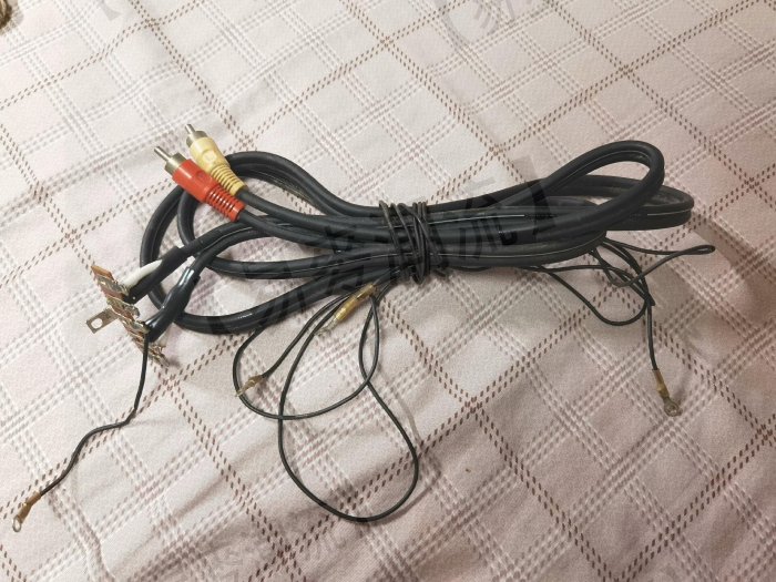 勝利VICTOR黑膠唱機信號線，正宗70年代老線，長度1.5米【易麥潮流】