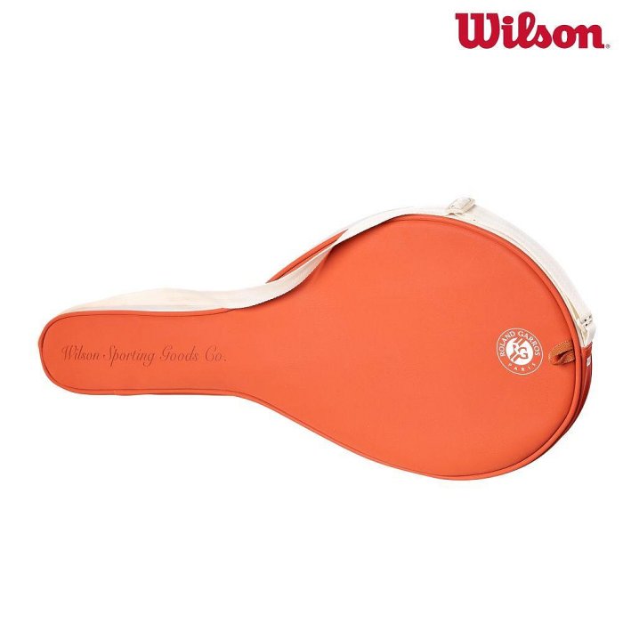 【曼森體育】Wilson ROLAND GARROS 2026 RACKET COVER 單支 球拍套 米色 法網系列