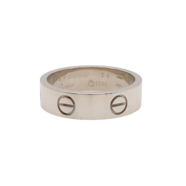 Cartier 卡地亞 Love 戒指 #56 18K白金 【二手名牌BRAND OFF】
