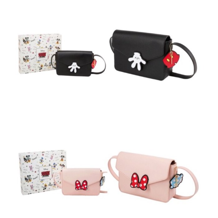 《現貨！快寄》正版Disney collection by grace gift米奇米妮吊飾信封側揹包肩揹包迪士尼送禮