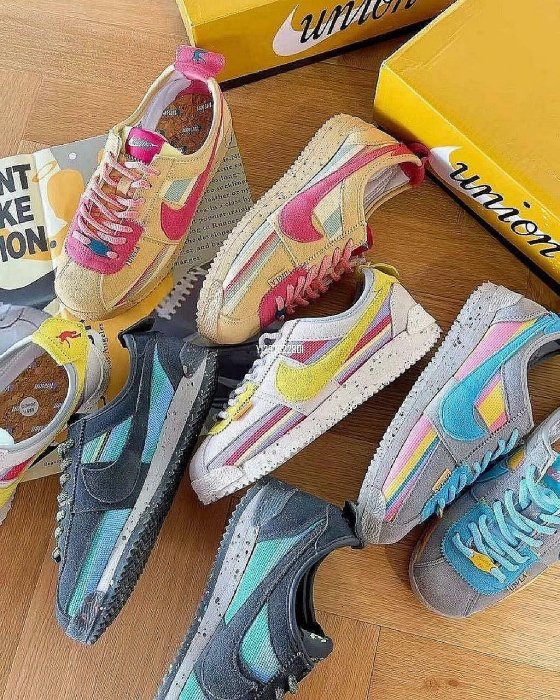 NIke Cortez 50週年 糖果 波點 阿甘休閑跑步鞋男女鞋 DR1413-100【ADIDAS x NIKE】