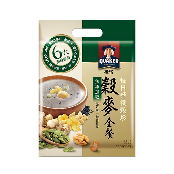桂格 營養穀珍-穀麥全餐 (10包/袋)【杏一】