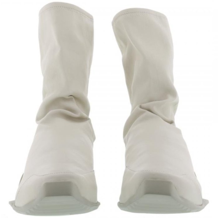 CodE= ADIDAS X RICK OWENS LEVEL RUNNER HIGH 皮革慢跑鞋(白