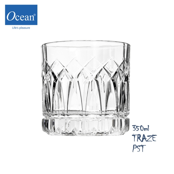泰國 Ocean TRAZE系列 PST(過往)/PRE(當代)/FTR(未來) DOUBLE ROCK 350mL 威士忌杯