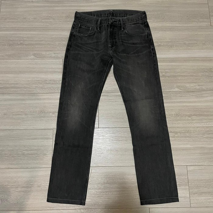 Levi's levis 504 W31 L34 灰色刷色小直筒牛仔褲 511 522 504 **