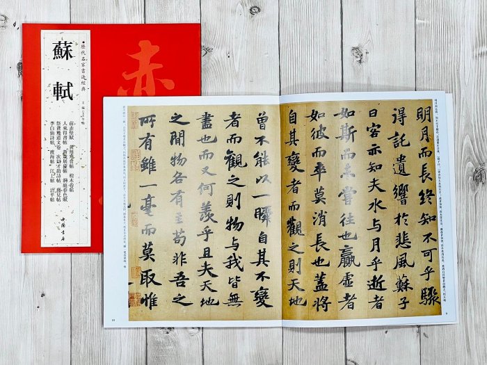 正大筆莊《歷代名家書法經典蘇軾》字帖書法中國書店前赤壁賦黃州寒食帖