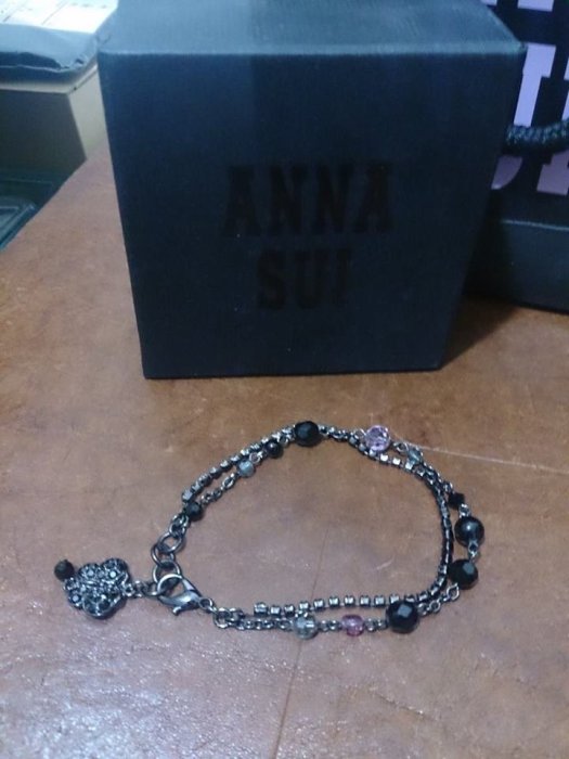 [暖心價] ANNA SUI 安娜蘇 雙鍊手鍊 附專櫃保證書及盒子及紙袋