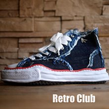 Retro CLUB【一元起標】【全新】聯名款 Nigel Cabourn x Maison Mihara Yasuhiro 藍染 單寧溶解鞋 C25718
