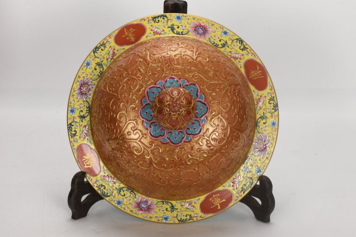 旧家収蔵 時代物 中国陶器 清代 琺瑯彩 花鳥 賞瓶 置物 古美術品
