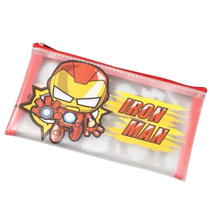正版 迪士尼 MARVEL 鋼鐵人 寬版磨砂萬用包 餐具收納包 鈔票零錢 筆袋 化妝品 收納包 COCOS DK280